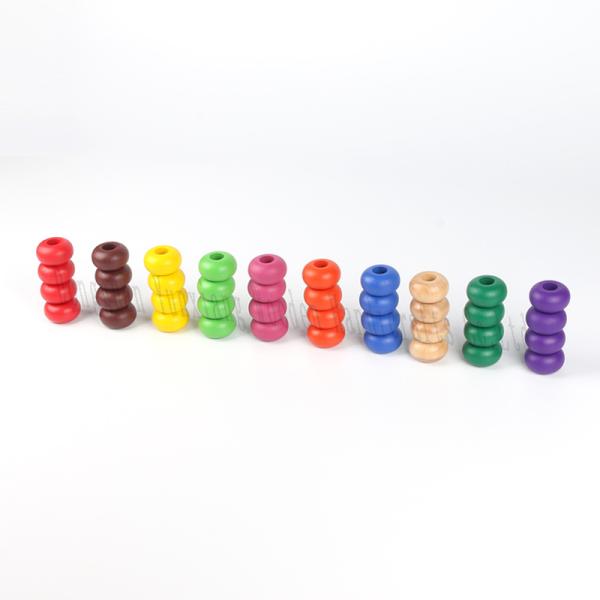 Natural Wooden Beads for Jewelry Making and DIY Crafts