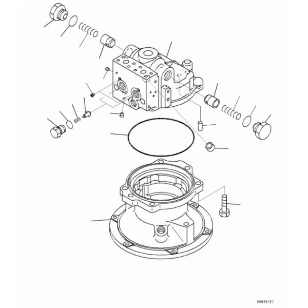 Komatsu Swing Motor Pc200-8m0 Slewing Motor 706-7g-01140 706-7g-01170 706-7g-71141 Excavator Fit