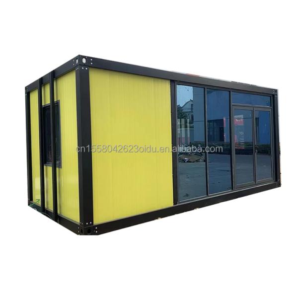 20ft 40ft Light Steel Container House Modern Design Prefab Camping Homes with Galvanized Steel Bending 180g and Steel Frame