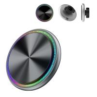 Porteur de téléphone pour voiture à charge magnétique sans fil avec lumière et logo personnalisable