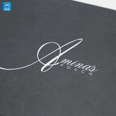 Matt Lamination 2000g Black Paperboard Foldable Gift Boxes