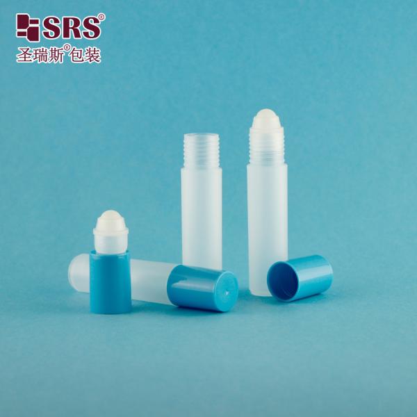 Smooth Finish 10ml Plastic Roll On Bottle in Various Colors With Roll On Cap for Essential Oil and Perfume