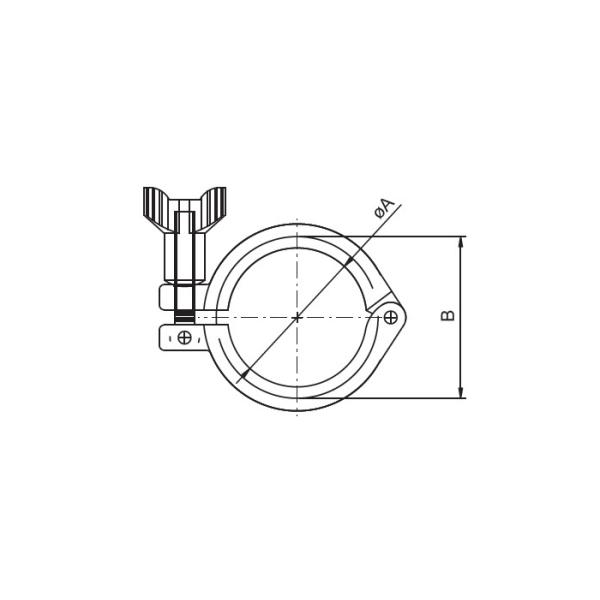Custom Stainless Steel Hygienic Fittings , Heavy Duty Stainless Tri Clamp Fittings