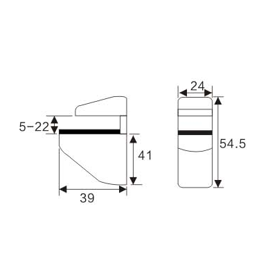 Adjustable Glass Holder YS-013, Zinc Alloy,  for glass 5-22mm