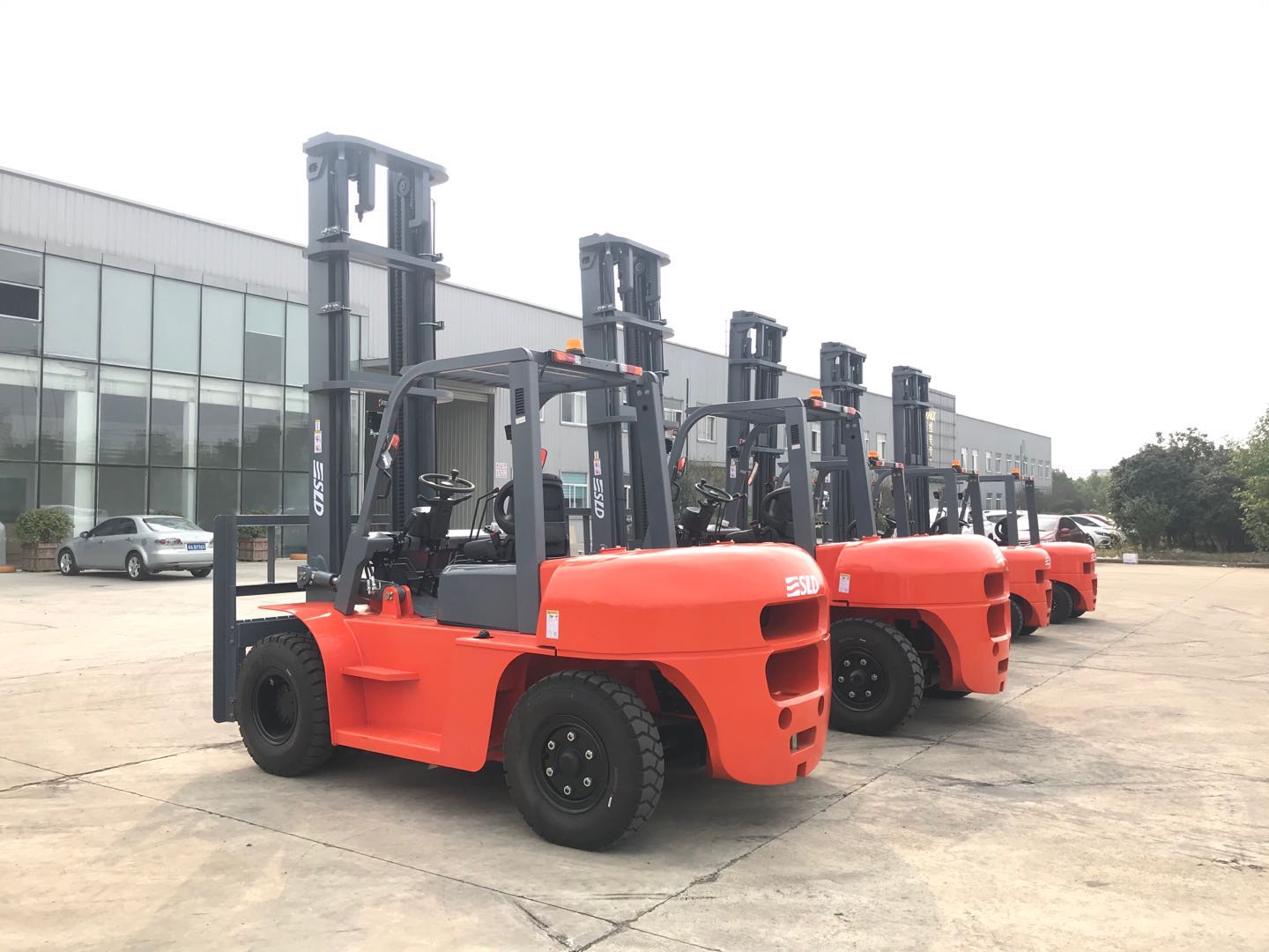 FD70 5m 15000 Lb грузоподъемник 7 тонн дизельный использующий энергию твердой автошиной