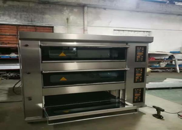 Multipurpose Bakery Deck Oven 3 Deck 9 Trays Electric Gas Stainless Steel