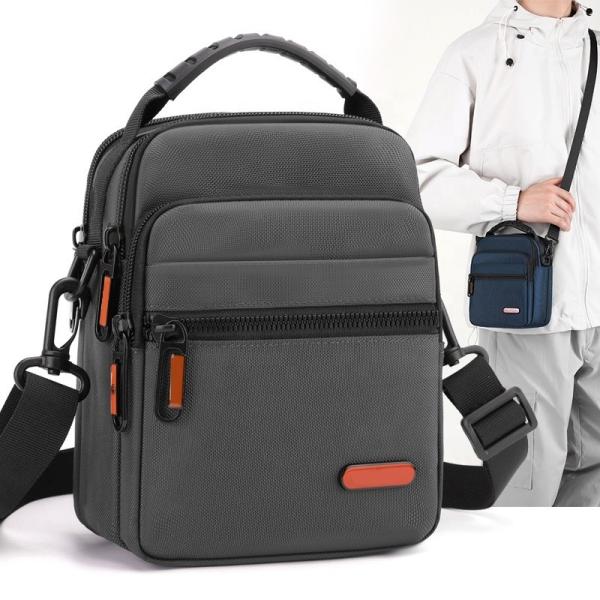 Multi Layer Men Designer Messenger Bags Crossbody Side Bag With Zipper Pocket