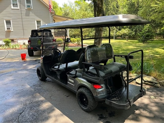 Chinese Standard Electric Vehicle Off Road Street Legal Golf Cart 6 Seater With Storage Box