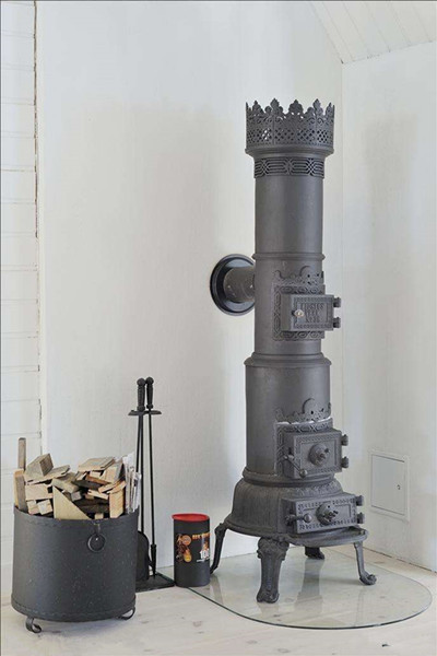 Waterproof Cast Iron Garden Chimney / Cast Iron Wood Burning Stove