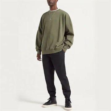 French Terry Fleece Plus Size Men'S Sweatshirts Hoodies Drop Shoulder