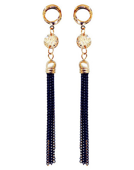 Blooming roses tassels wrapped hollow circle female exaggerated