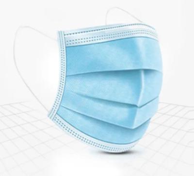 Protective Disposable Non Woven Face Mask Breathable 17.5x9cm Elastic Earloops