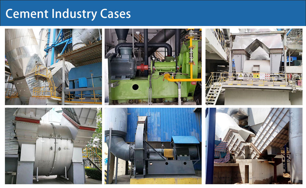 cement process kiln tail exhaust fan
