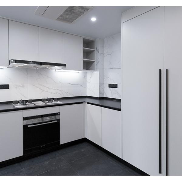 Solid Wood Furniture Fitted Kitchen Cabinets Plywood / MDF Material