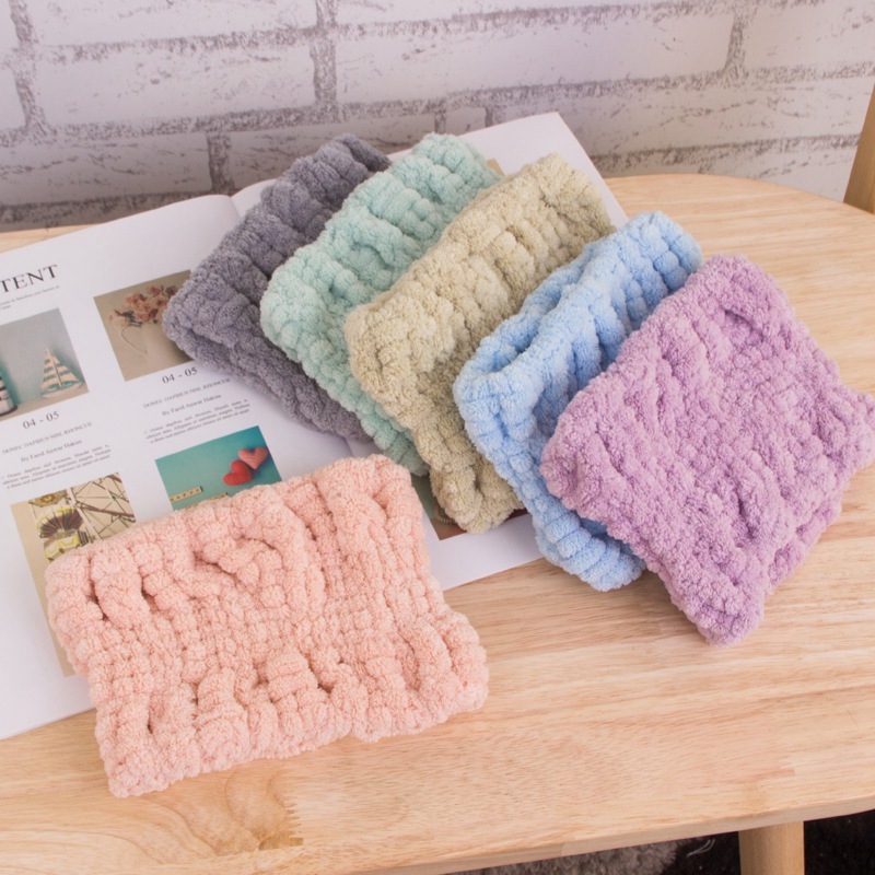 17x18cm 58g/Pc Stretchy Microfiber Spa Headband Ultra Soft Super Absorbent