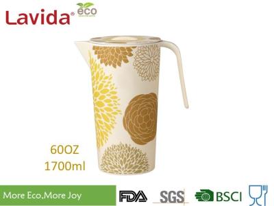 Phthalate / BPA Free Bcold Water Jug Dispens Melamine Pitcher Unique Rustic Texture