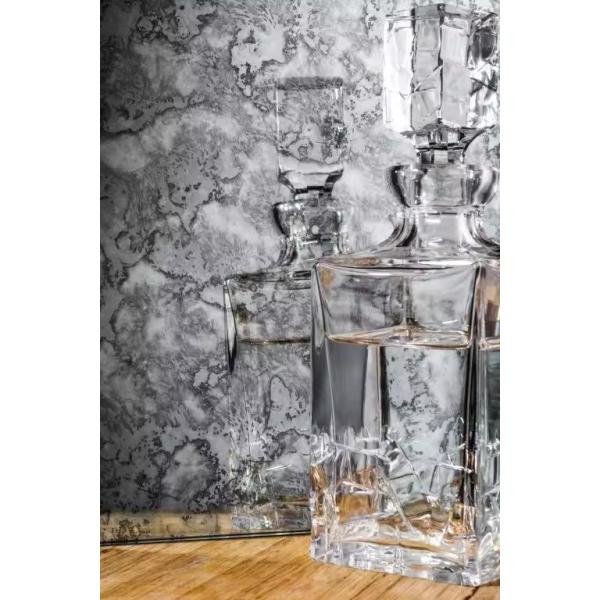 Golden Antique Mirror Glass Tile Mirrors for Wall Decor Amusement and 5 Years of Support