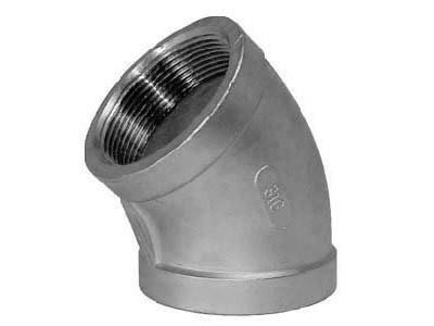 4 Inch Stainless Steel Pipe Fittings Elbows 90 Degree And 45 Degree Threaded