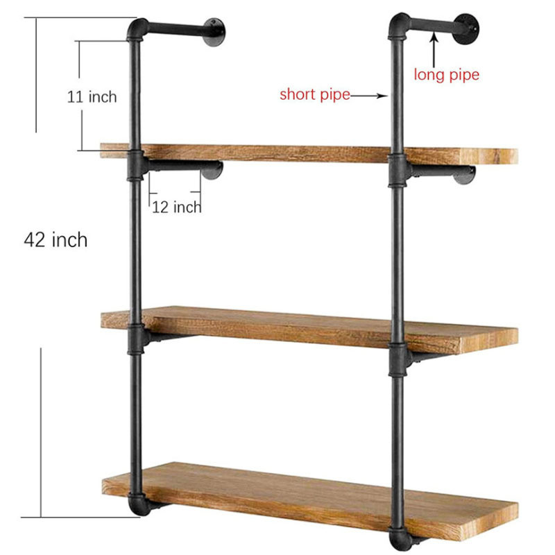 Villia 4 Tier Stainless Steel Corner Bathroom Shelf with Floating Wall Mount Design