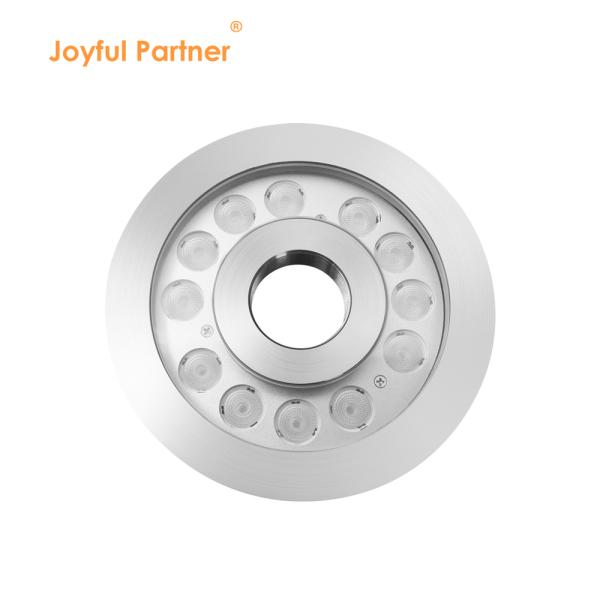 Round Fountains IP68 Stainless Steel DMX Control RGB 24V LED Underwater Light 12W 24W 36W