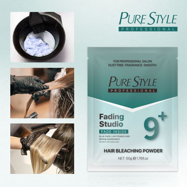 Poudre décolorante pour cheveux professionnelle de salon en vrac 50G qualité cosmétique