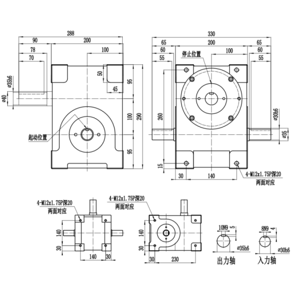 60000 Hours Fixed Index Cam Indexer With Shaft Output For Intermittent Conveyor Belt Systems