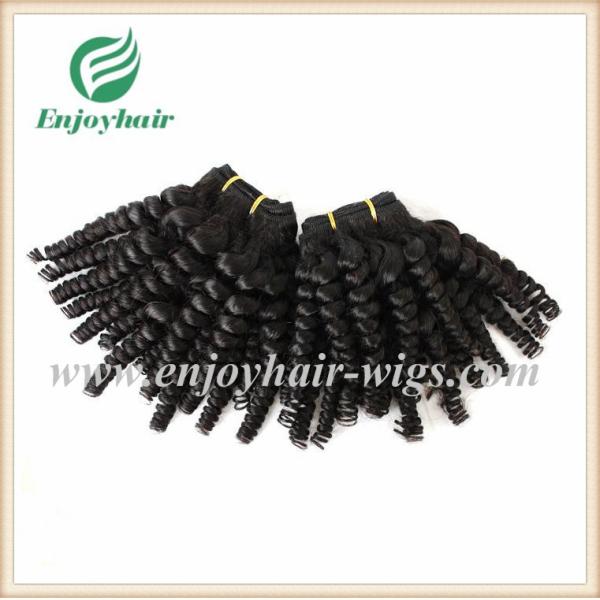 Brazilian 5A virgin remy hair weave natural color(can be dye) spiral curly 10''-26''length
