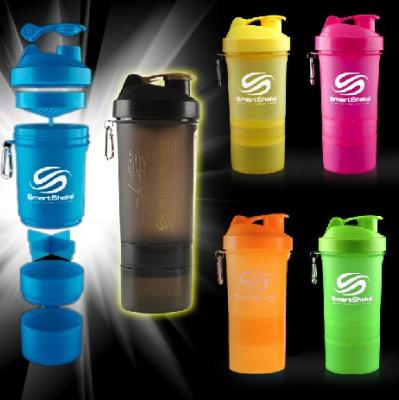 3-in-1 supplement protein shaker/shaker bottle with the pill container/smart shaker