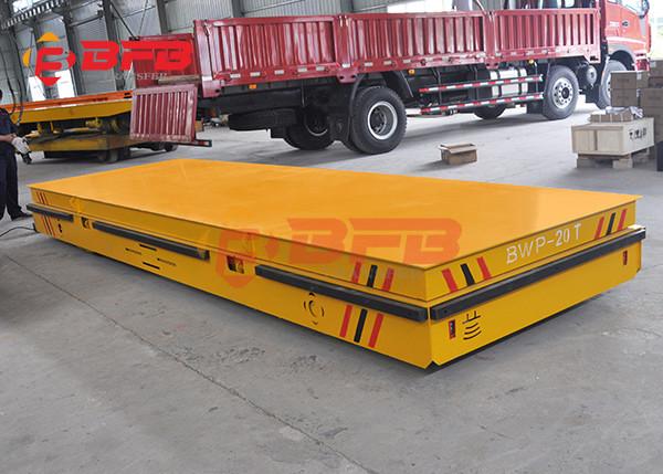 molde 25t que segura o carro trackless bonde na bateria à terra concreta