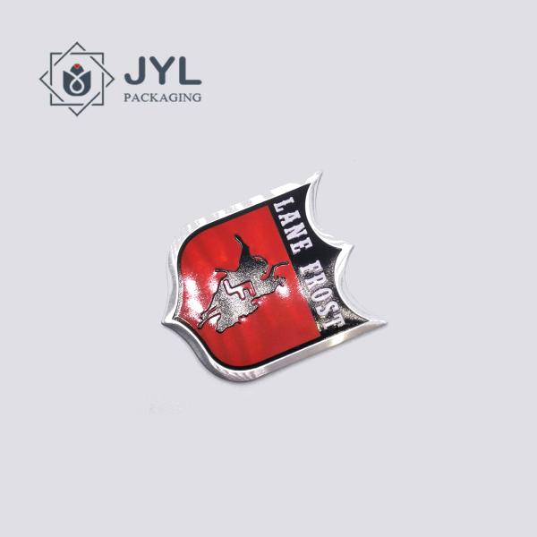 Adhesive Zinc Alloy Metal Sticker Labels Embossing Tags Spirits Perfume Brand Plate