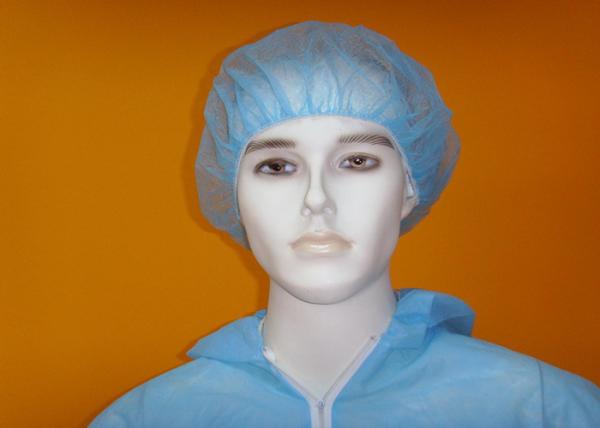 High quality non woven disposable surgical bouffant cap different color