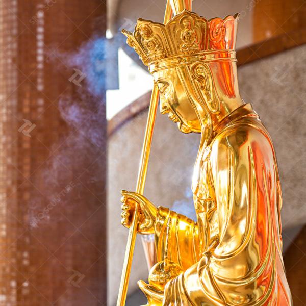 金箔と金箔地蔵菩薩アート