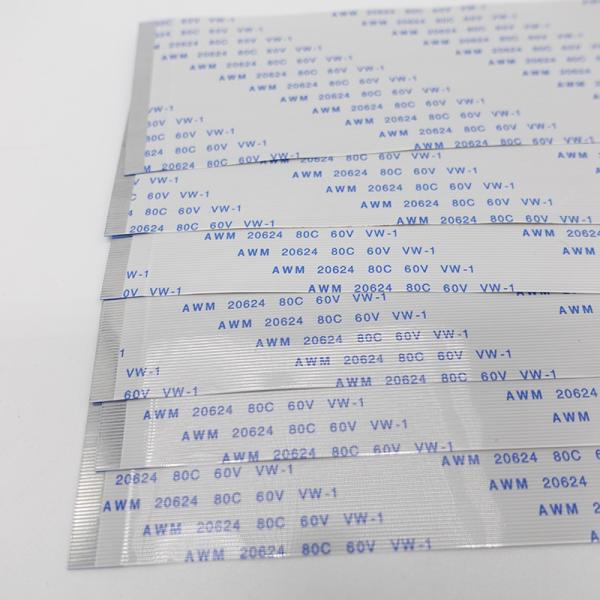 AWM 20624 0.5mm 50 pin A type 25cm Flexible Flat FFC Cable with TE Connector in Black