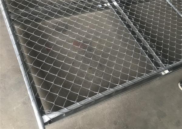 Temporary Chain Link Fence Panels  6'Height X 14' Width  35mm wall thickness 1.5mm Mesh 2.5 x 2.5 diameter 11.5ga