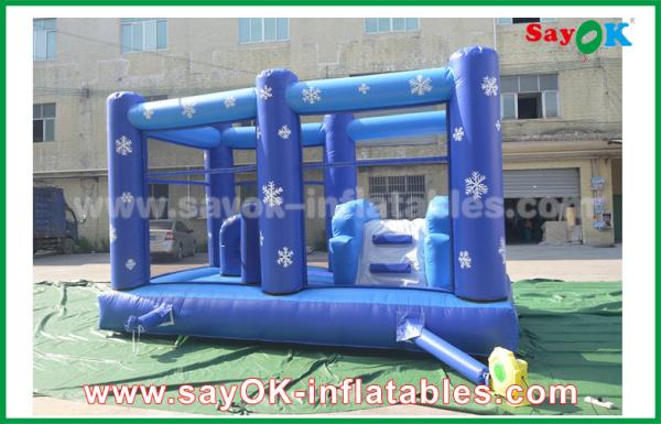 A corrediça inflável das crianças personalizou o curso de obstáculo congelado de encerado do PVC de 0.55mm castelo Bouncy inflável para crianças