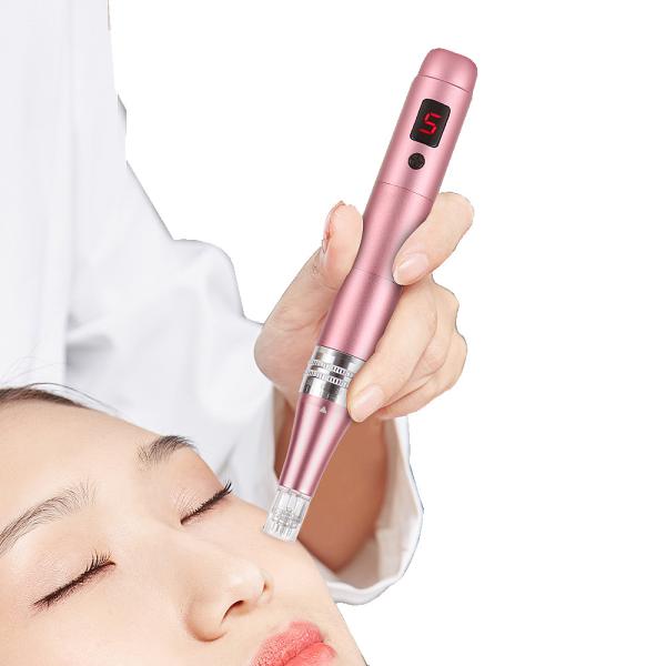 Pena sem fio profissional micro Needling ajustável Derma profissional Pen Microneedle Machine de Microneedling