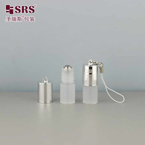 DH-2ML Empty Mini Size Round Serum Perfume Sample Bottle Cap With hook Portable Packaging