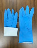 Gant en caoutchouc de cuisine de Flocklined de jet pour le nettoyage de vitres