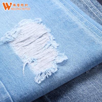 O peso pesado uniforme 14oz estica a sarja de Nimes Jean Material Environmentally Friendly