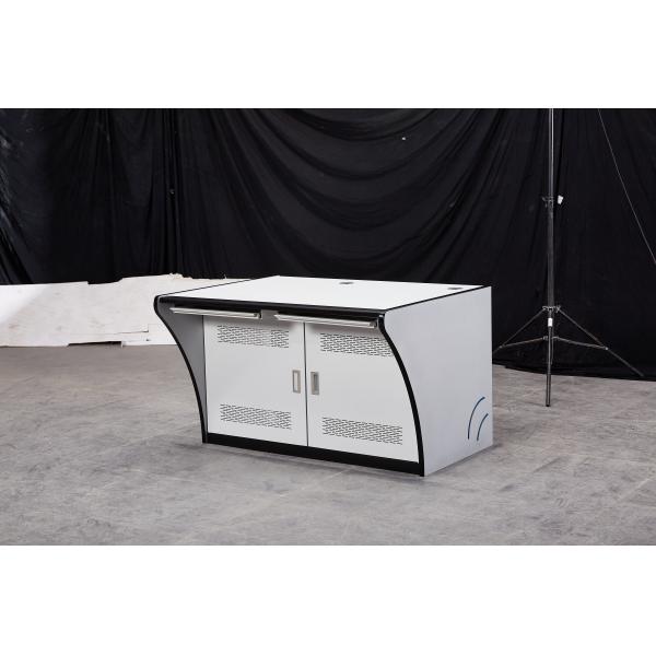 Home Office Control Center Desk Double Seat PC Desk with Laboratory Console and Platform