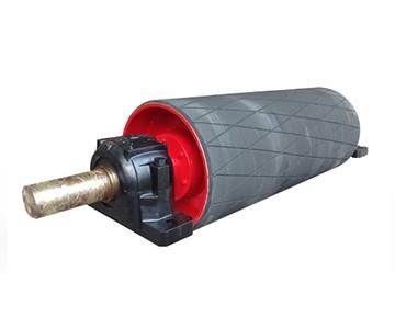Diamond Rubber Lagged Drum Pulley – Conveyor Head Pulley for Anti-Slip Performance