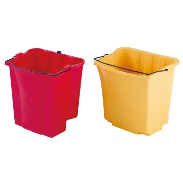 Многофункциональное желтое пластиковое оборудование чистки гостиницы с ведром Моп/выжималкой прессы