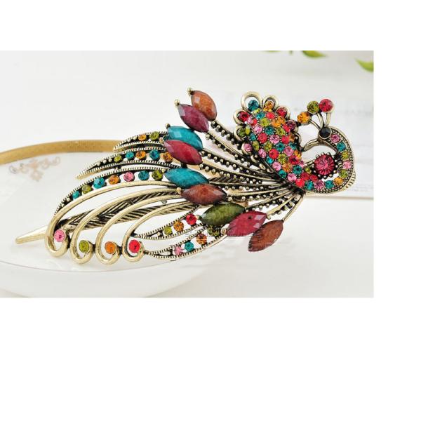 Peacock beak clip bohemian retro hairpin headdress Phoenix