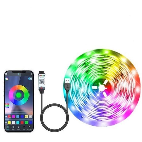 Copper Material 5m Strip Light Set With 3 Keys Remote Control 5V RGB SMD 5050 LED IP65