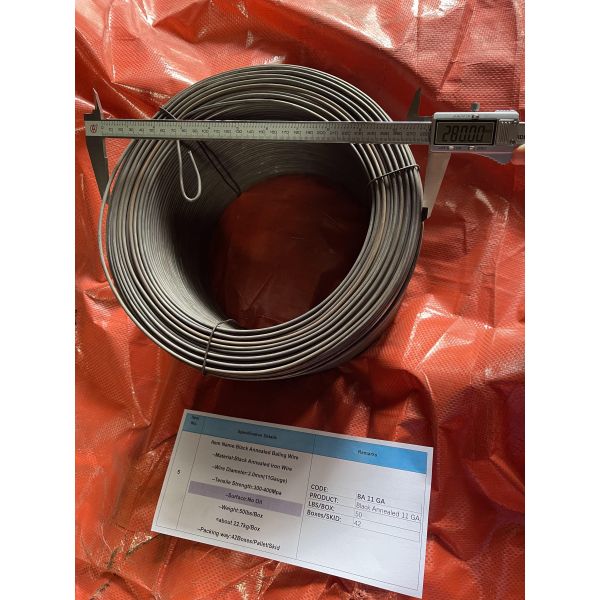 20cm Diameter 3.0mm Wire diameter Black Annealed Baling Wire for baling work