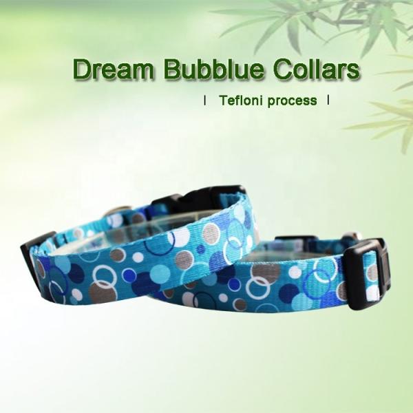 C606 Wholesale Luxury Pattern Adjustable Floral Nylon Decorative Dog Products Custom Logo Dog Collar