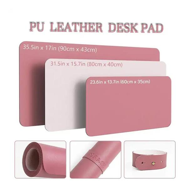 Stock Products Private Mold Yes Pu Leather Desk Pad Protector Mouse Pad Office Desk Mat