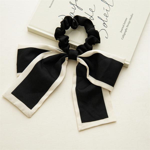Japan Korea decorative hair accessories bow scrunchie women's hair rope streamer ins large hair band headwear