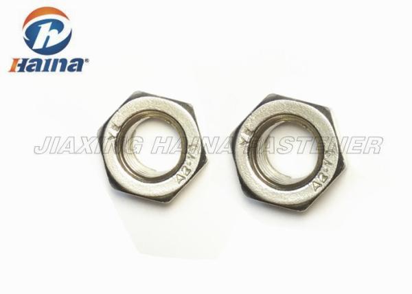 Stainless Steel 304  Plain Color M6 - M36 Metric Thread Hex Head Nuts For Fastening