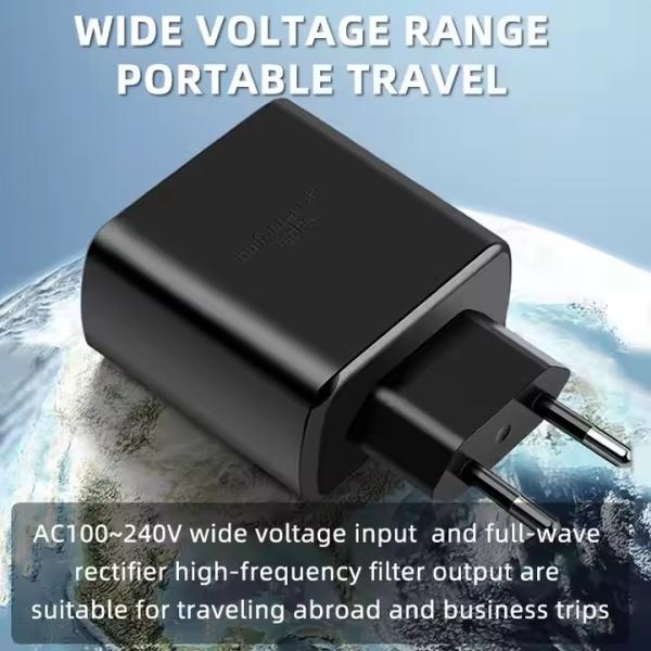45W GaN スマート 急速充電器 Type-C USB ウォール充電器 サムスン ギャラクシー S25 超電話充電器 OTP OVP プロテック